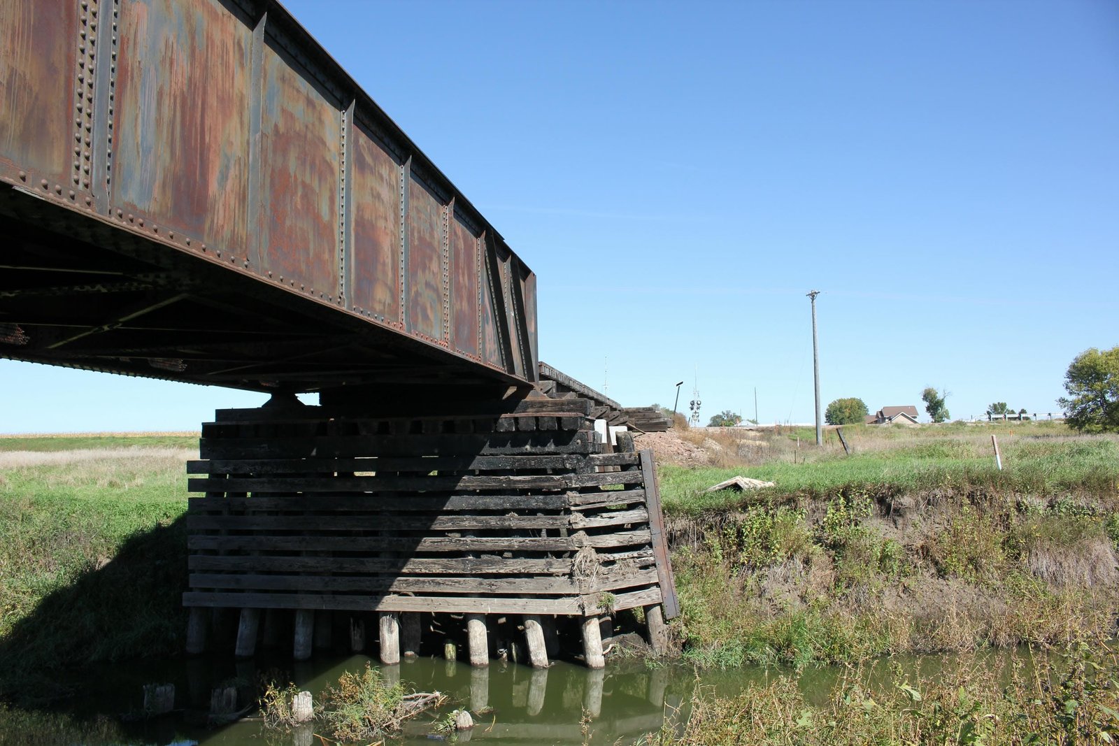 Looking north along north span